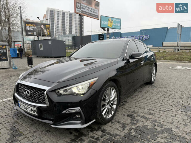 Чорний Інфініті Q50, об'ємом двигуна 3 л та пробігом 86 тис. км за 14500 $, фото 1 на Automoto.ua