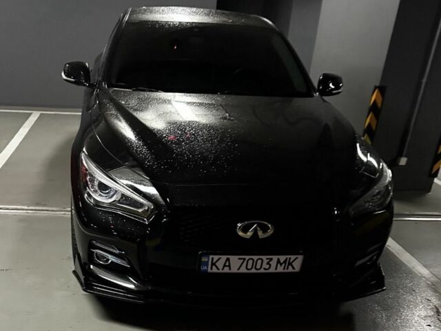 Черный Инфинити Q50, объемом двигателя 2 л и пробегом 142 тыс. км за 17800 $, фото 1 на Automoto.ua