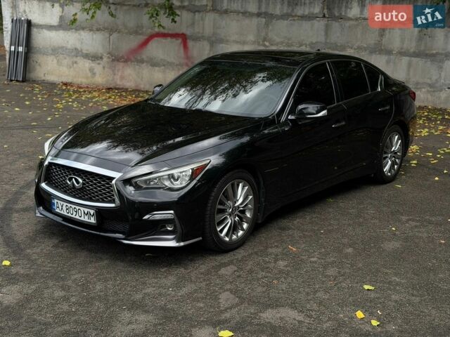 Чорний Інфініті Q50, об'ємом двигуна 3 л та пробігом 87 тис. км за 13000 $, фото 1 на Automoto.ua