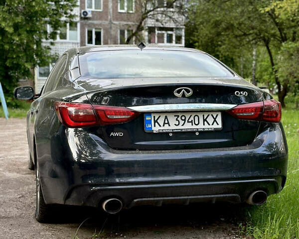 Чорний Інфініті Q50, об'ємом двигуна 3 л та пробігом 119 тис. км за 13500 $, фото 1 на Automoto.ua