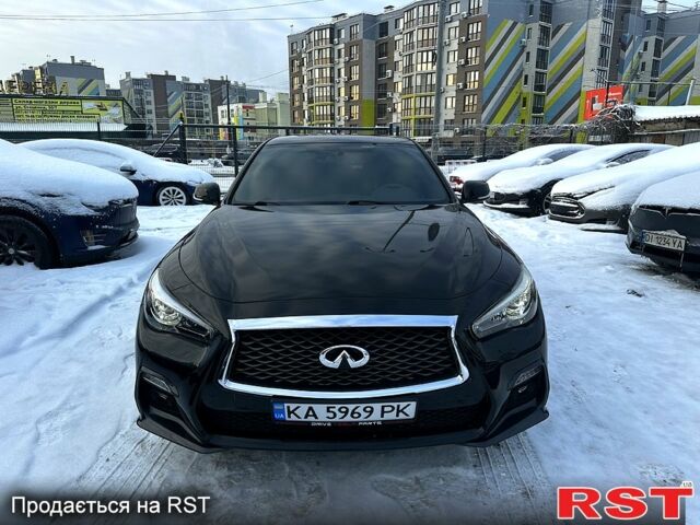Черный Инфинити Q50, объемом двигателя 2 л и пробегом 123 тыс. км за 13950 $, фото 1 на Automoto.ua