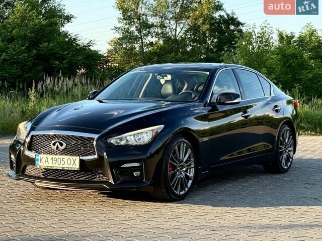 Черный Инфинити Q50, объемом двигателя 3 л и пробегом 135 тыс. км за 16000 $, фото 1 на Automoto.ua