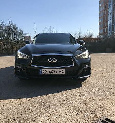 Чорний Інфініті Q50, об'ємом двигуна 3 л та пробігом 22 тис. км за 24500 $, фото 1 на Automoto.ua