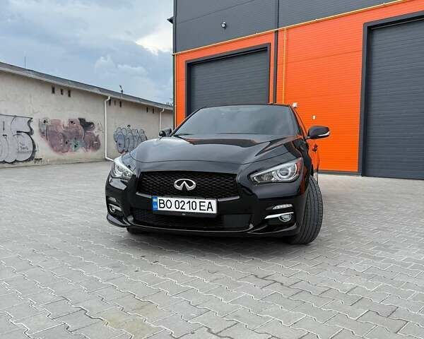 Черный Инфинити Q50, объемом двигателя 3 л и пробегом 81 тыс. км за 18200 $, фото 1 на Automoto.ua