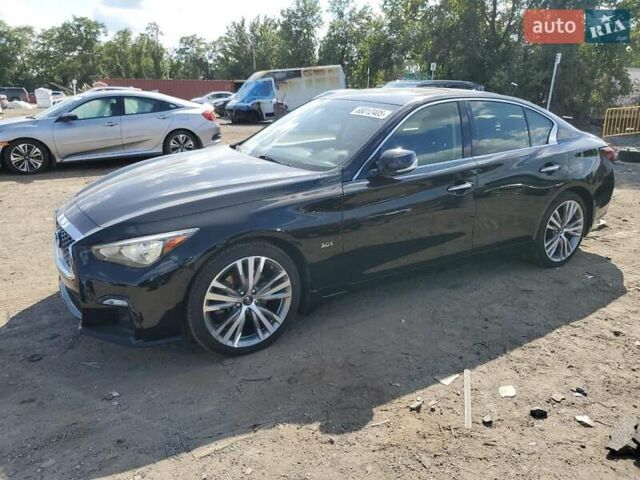 Черный Инфинити Q50, объемом двигателя 3 л и пробегом 144 тыс. км за 3100 $, фото 1 на Automoto.ua