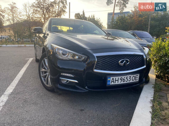 Черный Инфинити Q50, объемом двигателя 2.14 л и пробегом 90 тыс. км за 17200 $, фото 1 на Automoto.ua