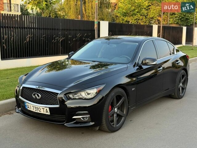 Чорний Інфініті Q50, об'ємом двигуна 3 л та пробігом 94 тис. км за 12800 $, фото 1 на Automoto.ua
