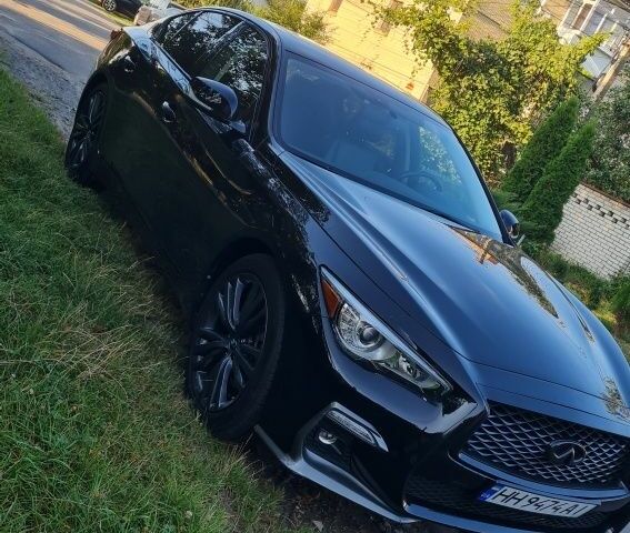 Чорний Інфініті Q50, об'ємом двигуна 3 л та пробігом 67 тис. км за 16850 $, фото 1 на Automoto.ua