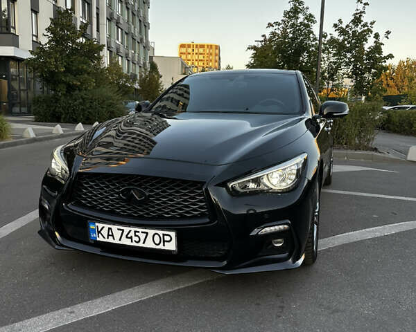 Черный Инфинити Q50, объемом двигателя 3 л и пробегом 60 тыс. км за 25000 $, фото 1 на Automoto.ua