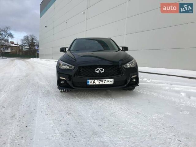 Чорний Інфініті Q50, об'ємом двигуна 3 л та пробігом 139 тис. км за 16200 $, фото 1 на Automoto.ua