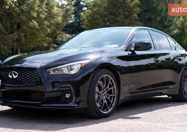 Чорний Інфініті Q50, об'ємом двигуна 3 л та пробігом 66 тис. км за 26500 $, фото 1 на Automoto.ua