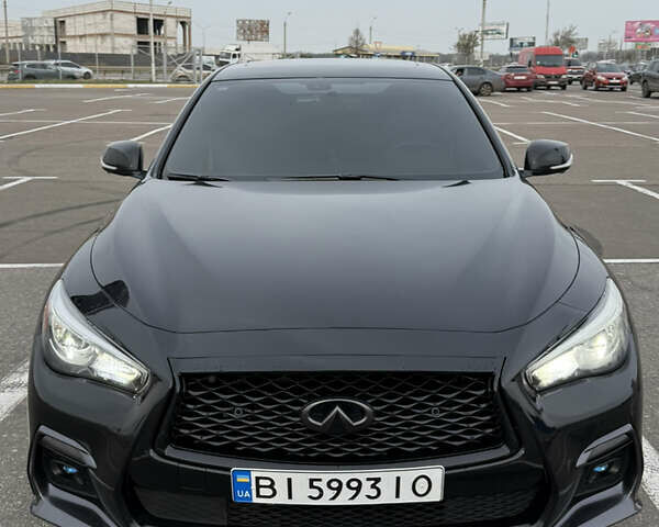 Чорний Інфініті Q50, об'ємом двигуна 3 л та пробігом 115 тис. км за 22000 $, фото 1 на Automoto.ua