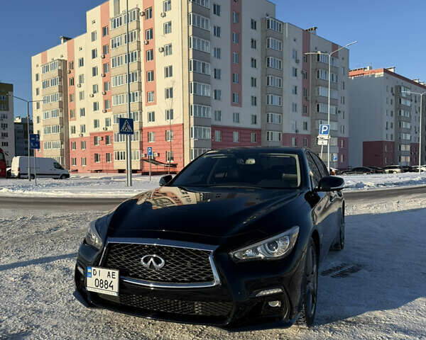 Чорний Інфініті Q50, об'ємом двигуна 3 л та пробігом 88 тис. км за 19000 $, фото 1 на Automoto.ua