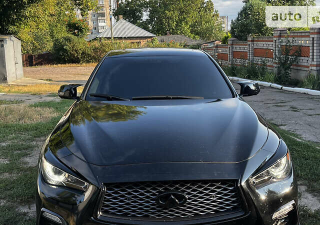 Чорний Інфініті Q50, об'ємом двигуна 3 л та пробігом 46 тис. км за 27000 $, фото 1 на Automoto.ua