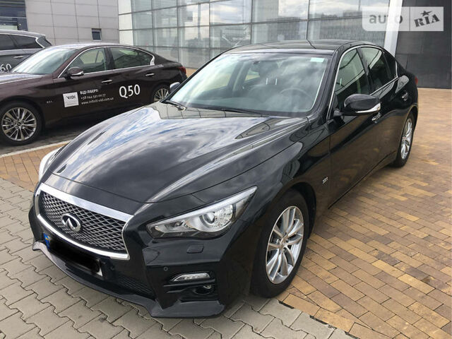 Чорний Інфініті Q50, об'ємом двигуна 3 л та пробігом 59 тис. км за 18000 $, фото 1 на Automoto.ua