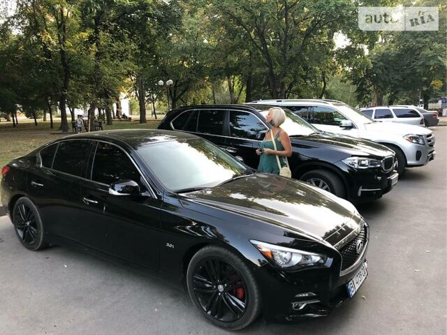 Чорний Інфініті Q50, об'ємом двигуна 3 л та пробігом 35 тис. км за 28500 $, фото 1 на Automoto.ua