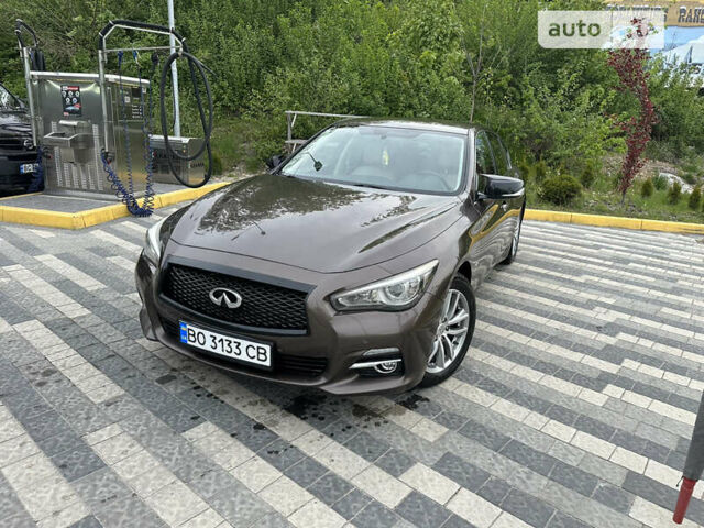 Коричневий Інфініті Q50, об'ємом двигуна 2.2 л та пробігом 227 тис. км за 14700 $, фото 1 на Automoto.ua