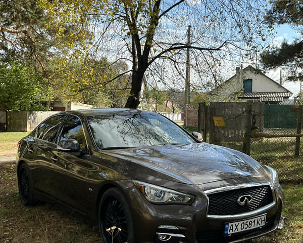 Коричневый Инфинити Q50, объемом двигателя 3 л и пробегом 100 тыс. км за 15200 $, фото 1 на Automoto.ua