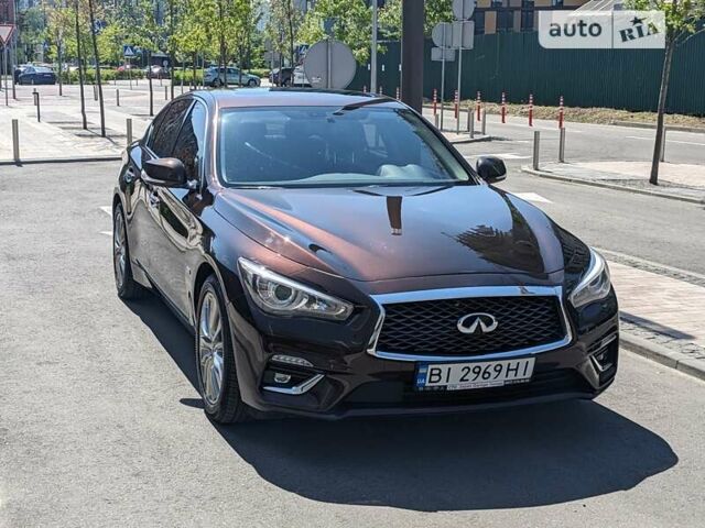 Коричневий Інфініті Q50, об'ємом двигуна 3 л та пробігом 74 тис. км за 21500 $, фото 1 на Automoto.ua