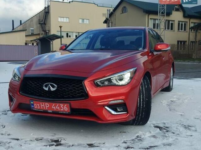 Червоний Інфініті Q50, об'ємом двигуна 3 л та пробігом 155 тис. км за 21300 $, фото 1 на Automoto.ua