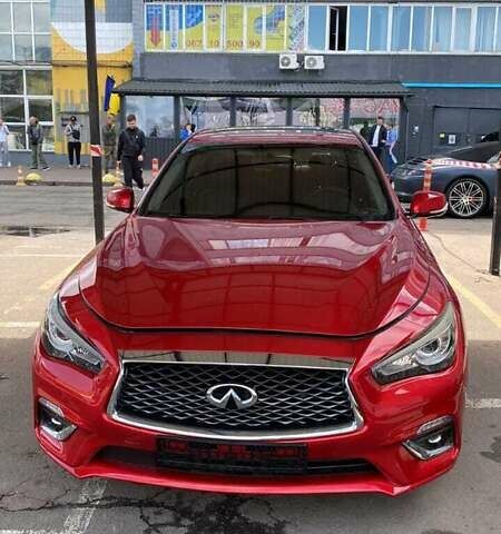 Красный Инфинити Q50, объемом двигателя 3 л и пробегом 75 тыс. км за 25499 $, фото 1 на Automoto.ua