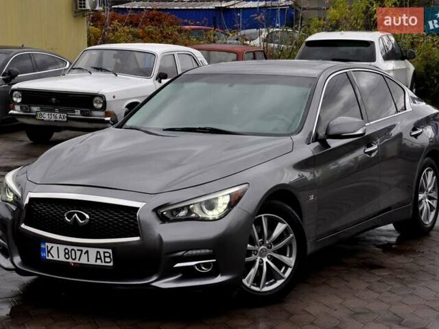 Серый Инфинити Q50, объемом двигателя 3.7 л и пробегом 133 тыс. км за 12999 $, фото 1 на Automoto.ua