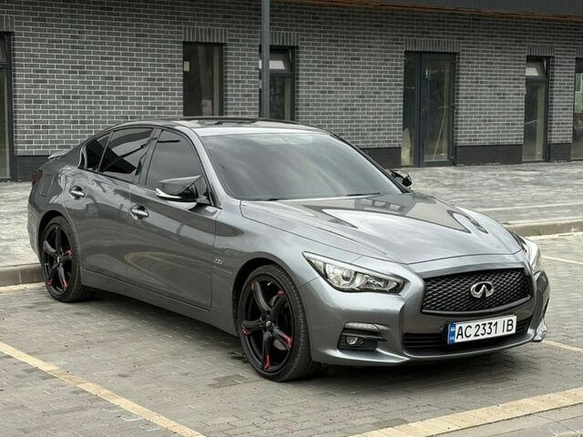 Сірий Інфініті Q50, об'ємом двигуна 2.2 л та пробігом 153 тис. км за 14000 $, фото 1 на Automoto.ua