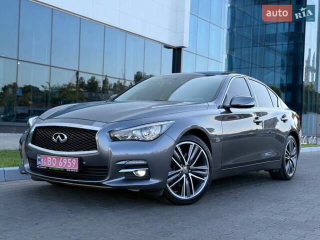 Серый Инфинити Q50, объемом двигателя 2.2 л и пробегом 137 тыс. км за 16999 $, фото 1 на Automoto.ua