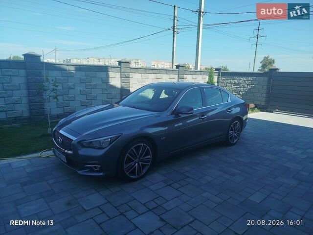 Сірий Інфініті Q50, об'ємом двигуна 2.14 л та пробігом 168 тис. км за 13500 $, фото 1 на Automoto.ua