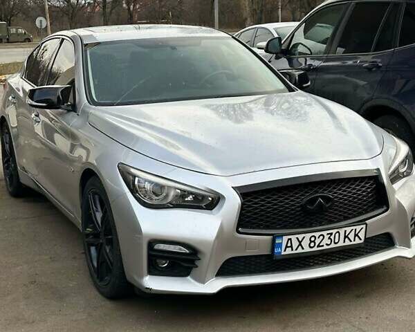 Серый Инфинити Q50, объемом двигателя 3 л и пробегом 97 тыс. км за 15200 $, фото 1 на Automoto.ua