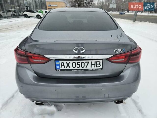 Сірий Інфініті Q50, об'ємом двигуна 3.5 л та пробігом 66 тис. км за 25200 $, фото 1 на Automoto.ua