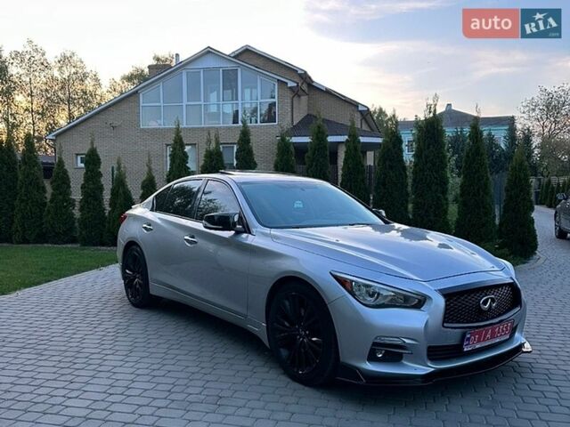 Серый Инфинити Q50, объемом двигателя 3 л и пробегом 139 тыс. км за 13200 $, фото 1 на Automoto.ua
