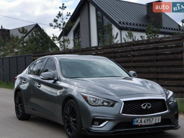 Сірий Інфініті Q50, об'ємом двигуна 3 л та пробігом 77 тис. км за 17500 $, фото 1 на Automoto.ua
