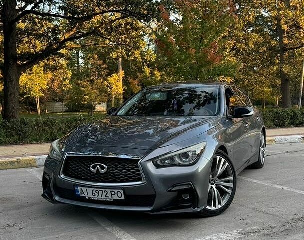 Сірий Інфініті Q50, об'ємом двигуна 3 л та пробігом 126 тис. км за 20500 $, фото 1 на Automoto.ua