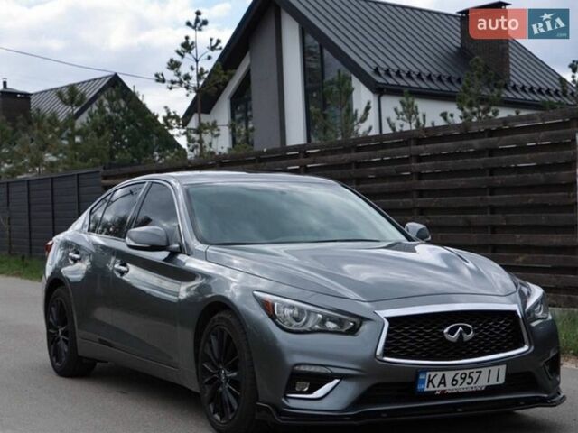 Сірий Інфініті Q50, об'ємом двигуна 3 л та пробігом 77 тис. км за 15999 $, фото 1 на Automoto.ua