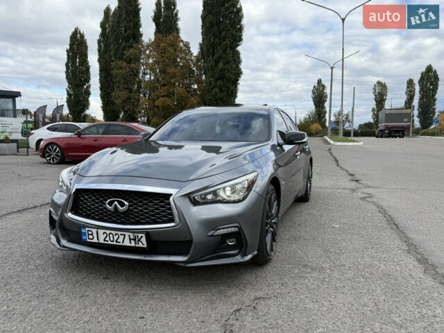 Сірий Інфініті Q50, об'ємом двигуна 3 л та пробігом 85 тис. км за 19500 $, фото 1 на Automoto.ua