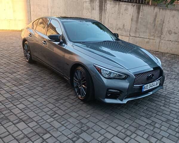 Сірий Інфініті Q50, об'ємом двигуна 3 л та пробігом 52 тис. км за 19500 $, фото 1 на Automoto.ua