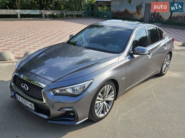 Сірий Інфініті Q50, об'ємом двигуна 3.5 л та пробігом 66 тис. км за 23500 $, фото 1 на Automoto.ua