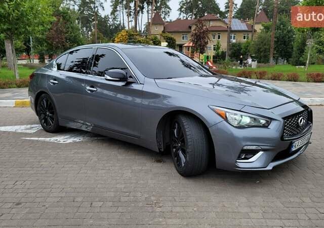 Сірий Інфініті Q50, об'ємом двигуна 3 л та пробігом 129 тис. км за 18500 $, фото 1 на Automoto.ua
