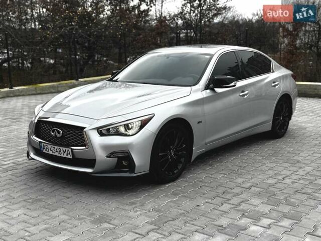 Сірий Інфініті Q50, об'ємом двигуна 3 л та пробігом 72 тис. км за 17400 $, фото 1 на Automoto.ua