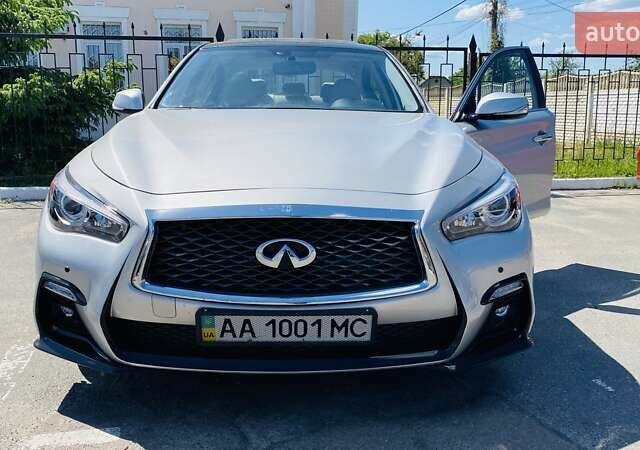 Сірий Інфініті Q50, об'ємом двигуна 3 л та пробігом 30 тис. км за 16450 $, фото 1 на Automoto.ua