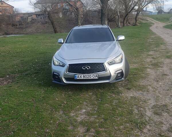 Сірий Інфініті Q50, об'ємом двигуна 3 л та пробігом 71 тис. км за 22000 $, фото 1 на Automoto.ua