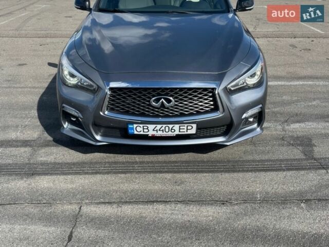 Сірий Інфініті Q50, об'ємом двигуна 3 л та пробігом 181 тис. км за 17500 $, фото 1 на Automoto.ua