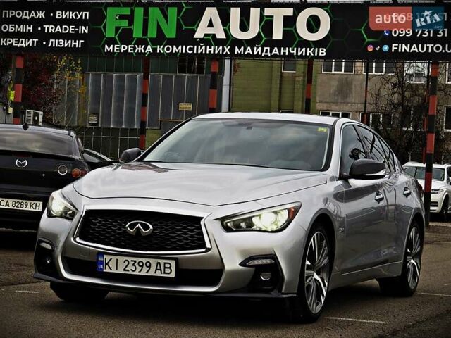 Сірий Інфініті Q50, об'ємом двигуна 3 л та пробігом 119 тис. км за 15800 $, фото 1 на Automoto.ua