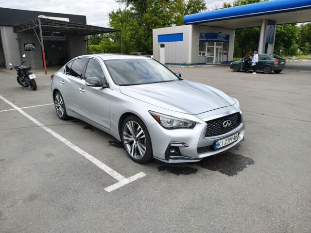 Сірий Інфініті Q50, об'ємом двигуна 3 л та пробігом 118 тис. км за 17500 $, фото 1 на Automoto.ua