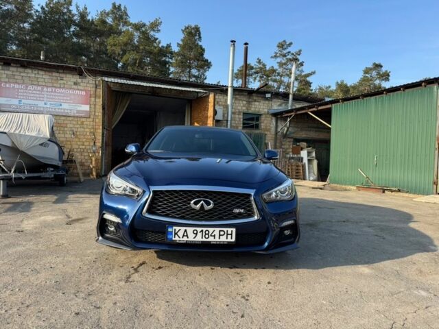 Синій Інфініті Q50, об'ємом двигуна 3 л та пробігом 72 тис. км за 15487 $, фото 1 на Automoto.ua