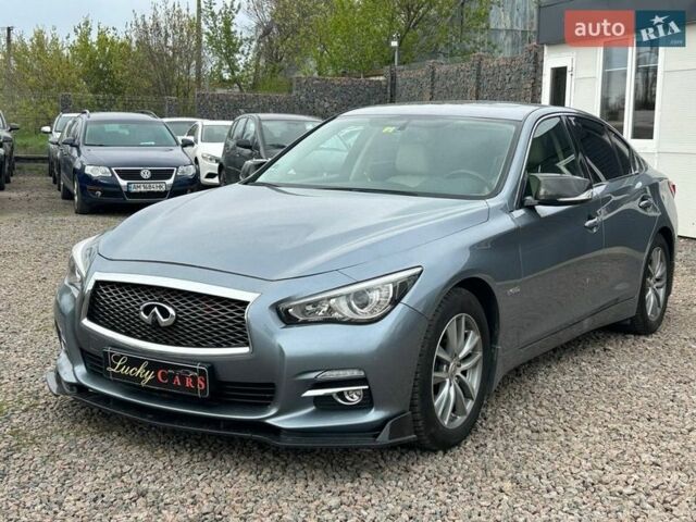 Синий Инфинити Q50, объемом двигателя 3.5 л и пробегом 150 тыс. км за 11800 $, фото 1 на Automoto.ua