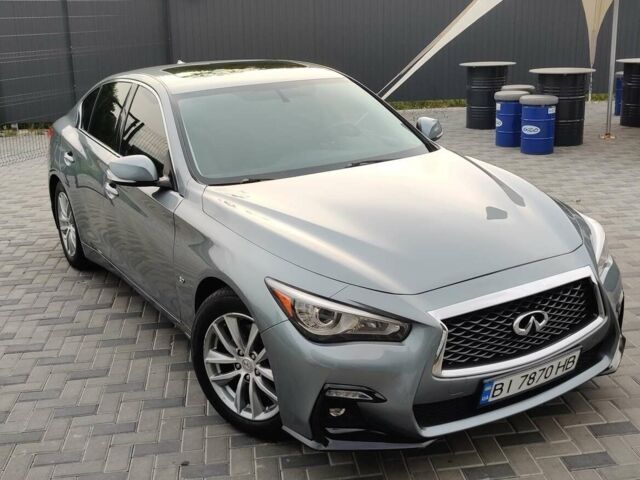 Синий Инфинити Q50, объемом двигателя 3.7 л и пробегом 155 тыс. км за 14000 $, фото 1 на Automoto.ua