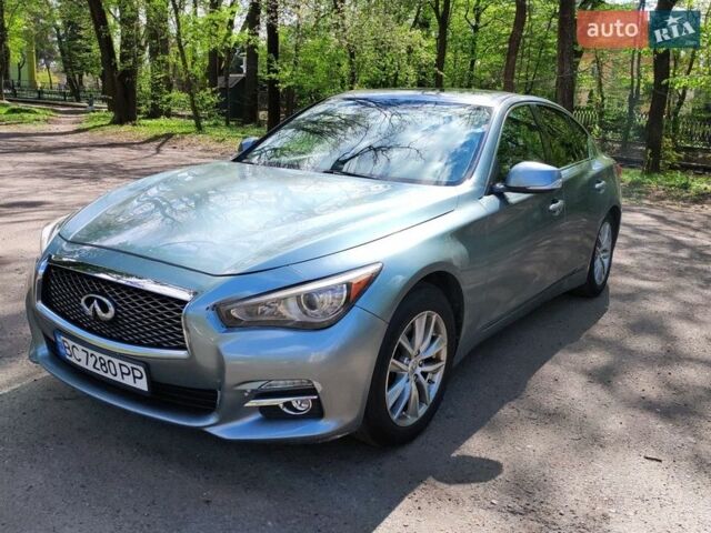 Синий Инфинити Q50, объемом двигателя 2 л и пробегом 144 тыс. км за 13400 $, фото 1 на Automoto.ua