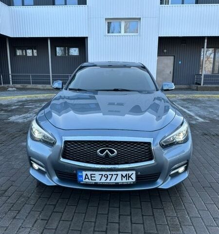 Синий Инфинити Q50, объемом двигателя 2.14 л и пробегом 140 тыс. км за 14499 $, фото 1 на Automoto.ua
